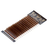 0.07 Volume Silk Mixed Lengths Brown Lash Extensions